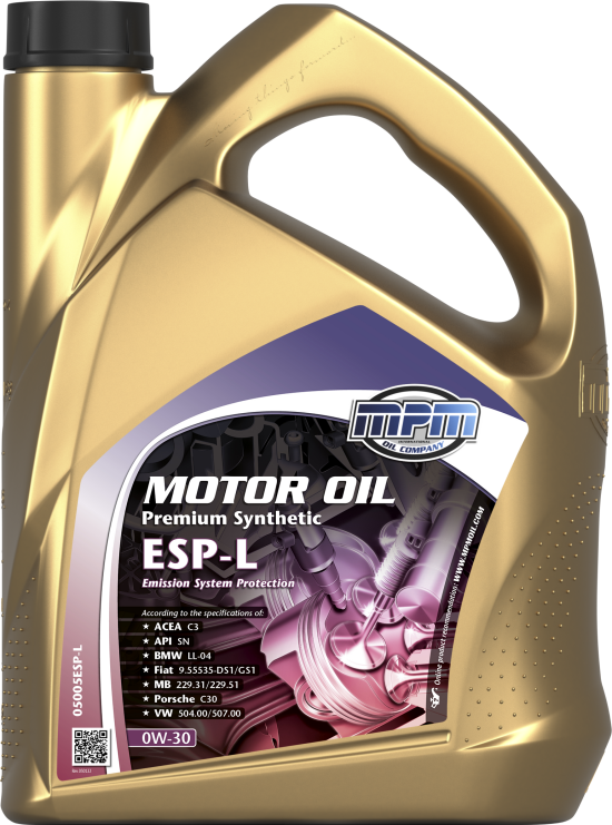 05000ESPL • Motor Oil 0W30 Premium Synthetic ESPL Prodotti MPM Oil